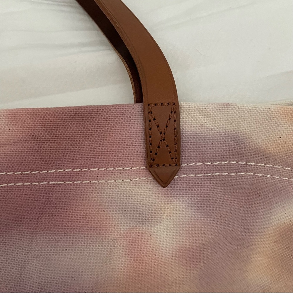 Madewell Canvas Transport Tote - Colorful Tie Dye Watercolor - Picture 9 of 11